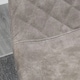 image 8 of HOMCOM Set Of 2 Bar Stools Vintage Microfiber Cloth Tub Seats Padded Steel Grey