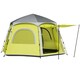 image 6 of Outsunny Instant Camping Tent, 4 Person Easy Setup Dome Tent Grey | Dark Grey