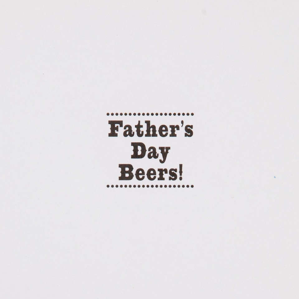 image 1 of Hallmark Mini Father's Day Card - Beer Crate Design