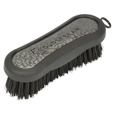 Coldstream Shine Horse Face Brush - Grey - 12.8cm x 4.3cm