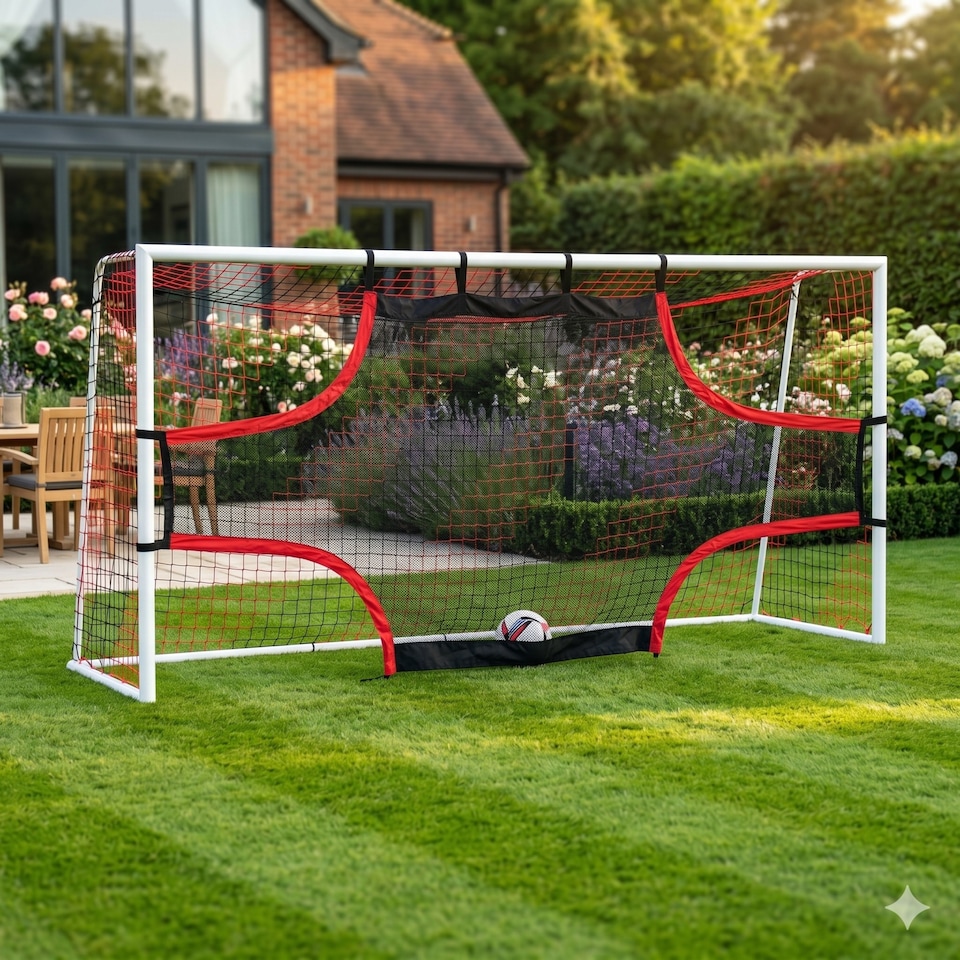 image 1 of 12ft x 6ft Portable Football Net Heavy Duty Football Net Only