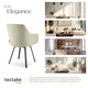 image 7 of Dining Chair Alicon - swivel armchair with padding and continuous backrest - Set of 2 Grey | Greige