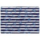 image 1 of Blue Anchors on Navy Striped Background (Rug) Blue | XL: 160x230cm