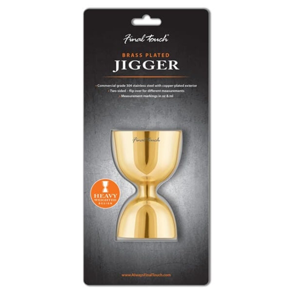 image 1 of Final Touch Double Jigger Brass