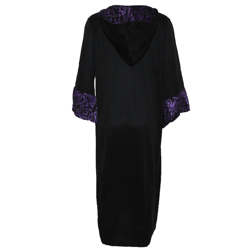 image 1 of Bristol Novelty Childrens/Kids Wizard Robe Costume - Black/Purple - L L