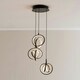 image 3 of ValueLights Infinity Black Loop Cluster Integrated LED Ceiling Light Black
