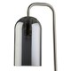image 2 of Victoria - Satin Nickel Touch Lamp with Smoke Glass Shade Silver | Grey