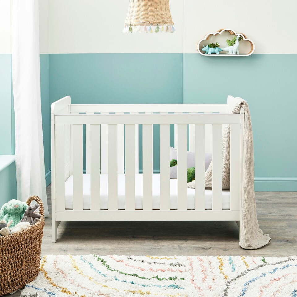 image 1 of Babymore Caro Mini 3 Piece Room Set - White Wash