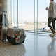 image 1 of Dog Pet Carrier Transporter Cage - Black & Grey - Large