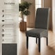 image 2 of Dining Chair - ergonomic seat shape, high backrest, padded, faux leather | Grey | gray marbled | One Size | 4