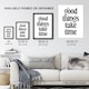 image 3 of Good Things Take Time Black White Bright Simple Wall Art Print 12x16 In
