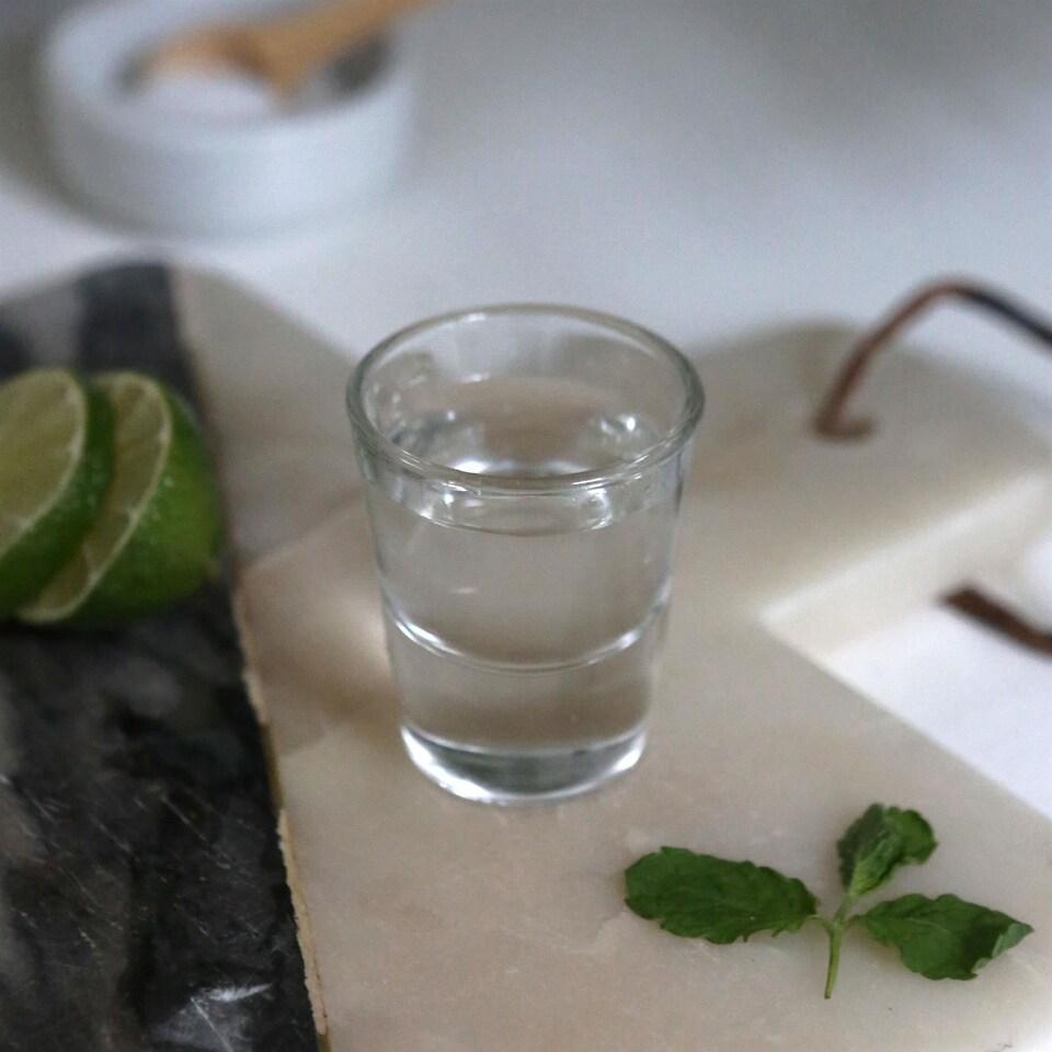 image 1 of Rink Drink Wide Shot Glasses - 25ml - Clear - Pack of 6