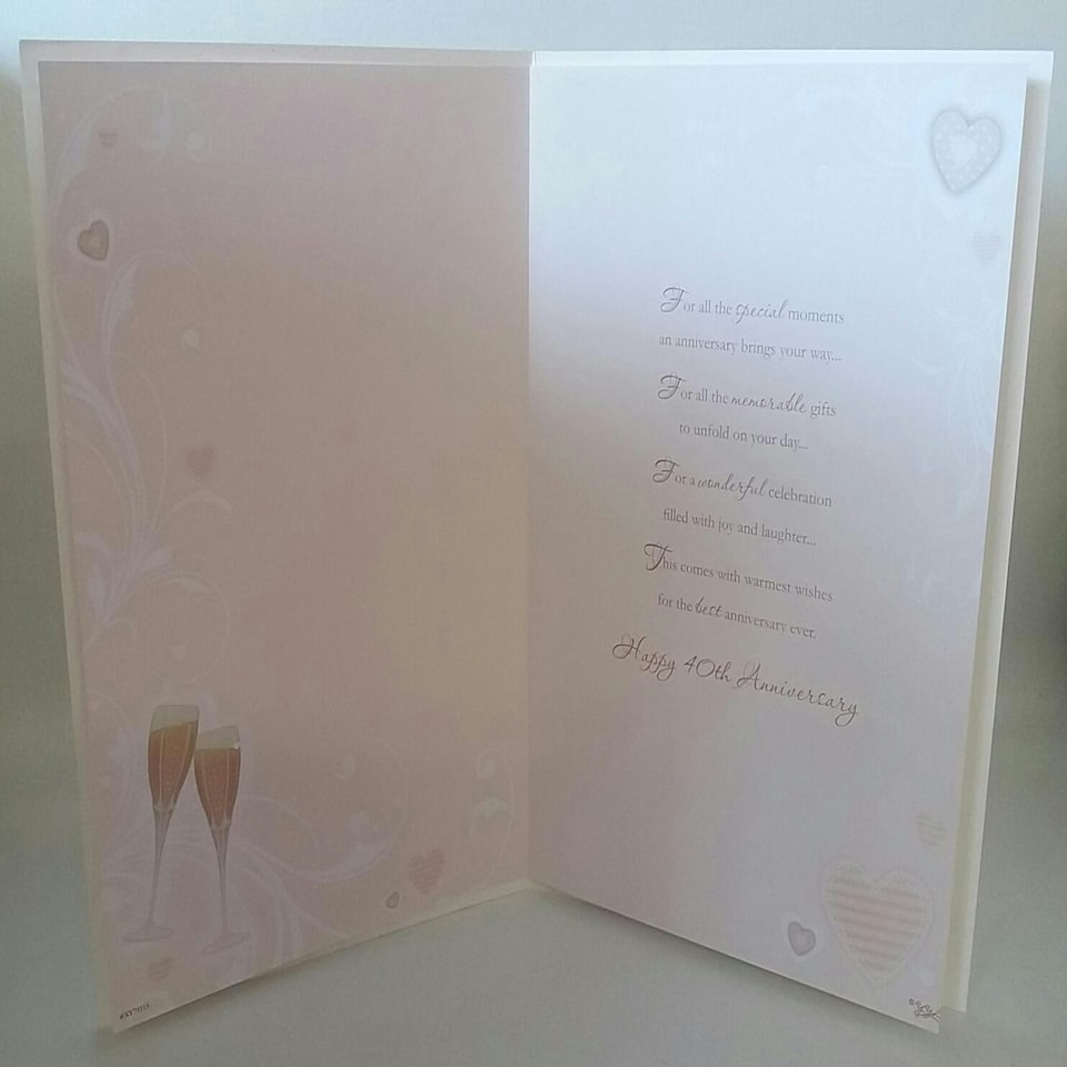 image 1 of Ruby Anniversary (40th) Greeting Card