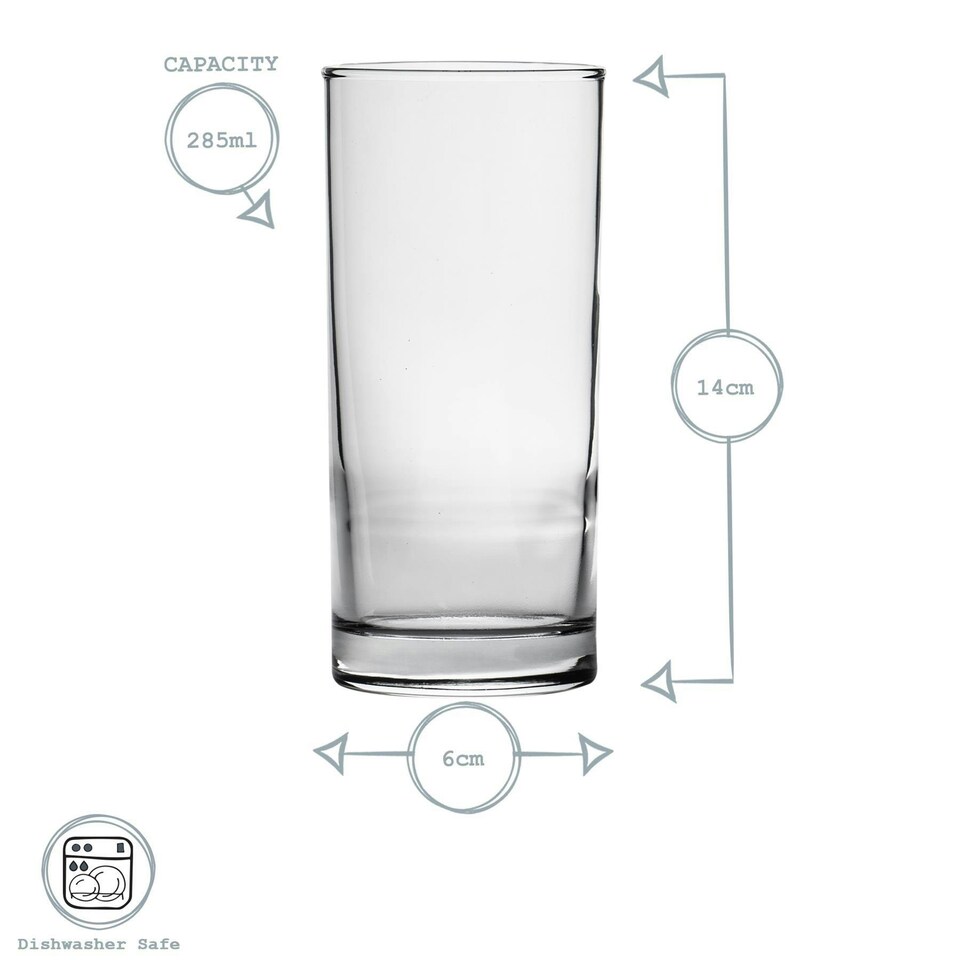 image 1 of Argon Tableware Classic Highball Glasses - 295ml - Pack of 12 Clear