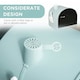 image 5 of PawHut Cat Litter Box Kitten Litter Tray w/ Lid, Scoop, Filter, Flap Door