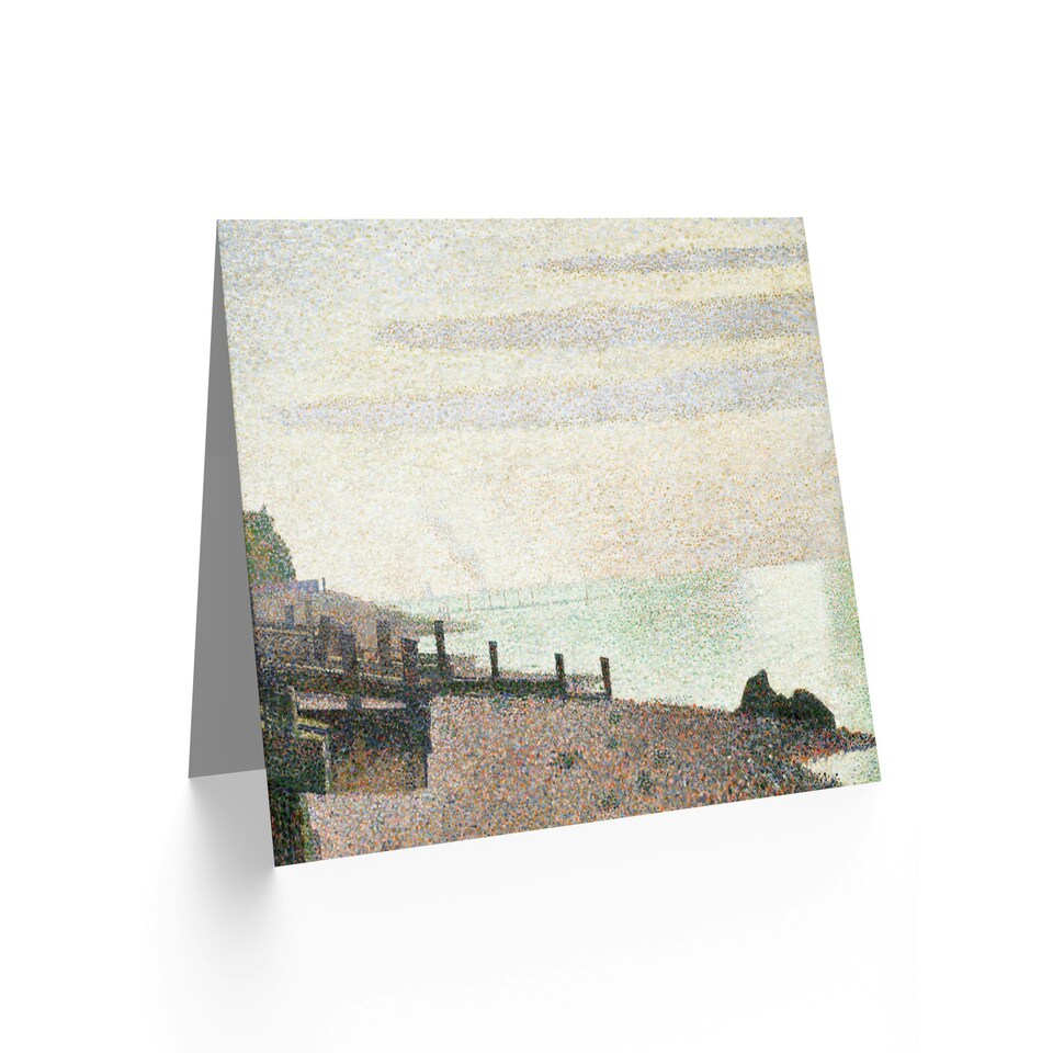 image 1 of Georges Pierre Seurat Mouth Seine Honfleur Art Card