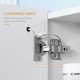 image 8 of kleankin LED Illuminated Mirror Cabinet with Lights, Touch Switch, for Bathroom