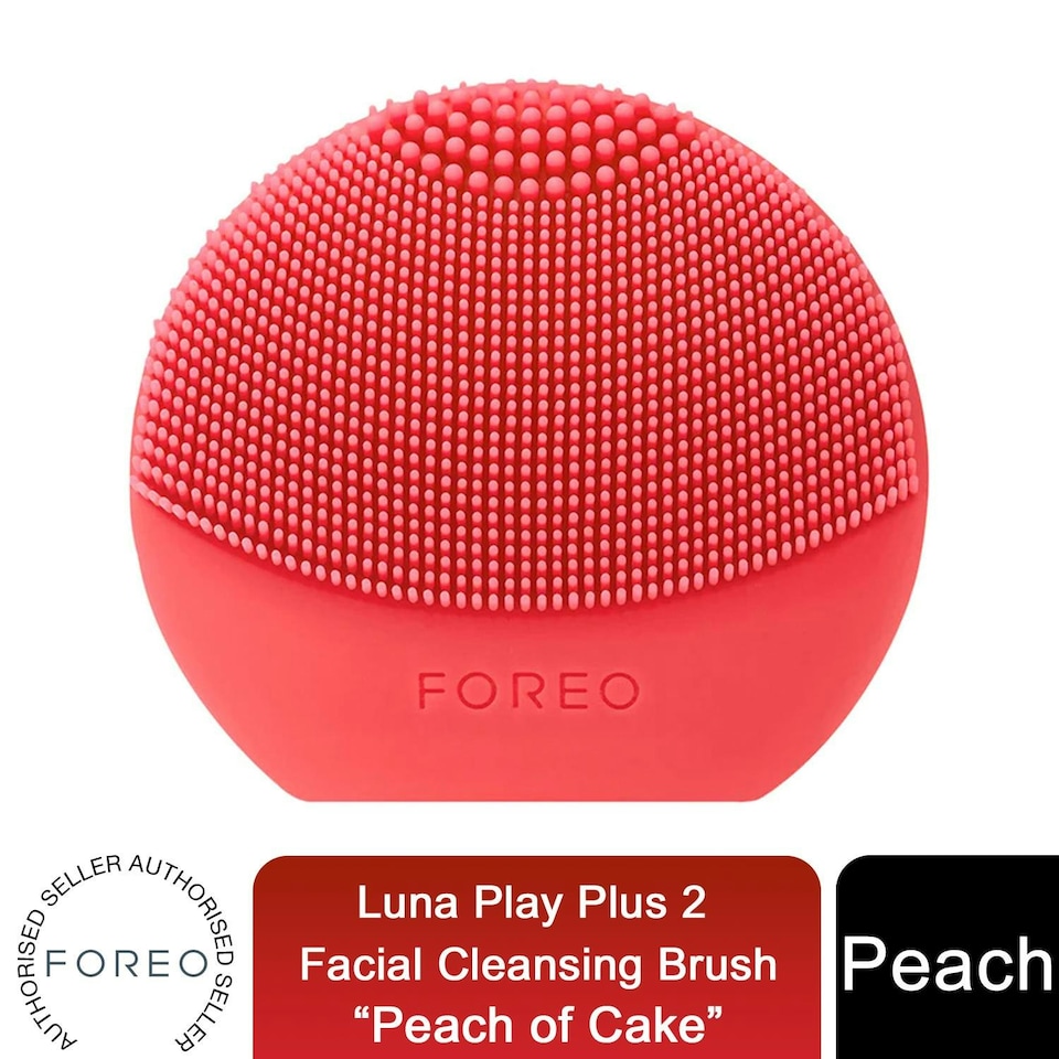image 1 of FOREO LUNA Play Plus 2 Facial Cleansing Brush Travel-Friendly, Peach of Cake