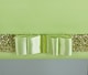 image 4 of FURNISHED Blackout Roller Blind with Gold Glitter Trim and Lime Bow Cut to Size | Green | Lime | (W) 180cm x (L) 165cm