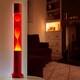 image 2 of Nova Lava Lamp Red w/Red Liquid Yellow Wax | Red