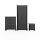 image 9 of Lancaster 3 Piece Bedroom Set | Black | Black | One Size