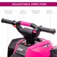 image 5 of HOMCOM 12V Electric Quad Bikes for Kids Ride On Car ATV Toy for 3-5 Years Pink