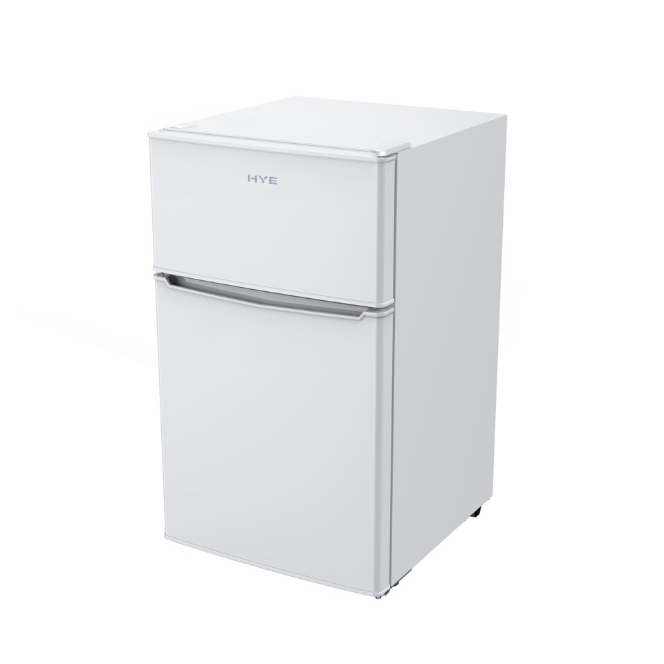 image 1 of HYE 86L Under Counter Fridge Freezer, Freestanding, 49cm, White - RF01UCFF85W13