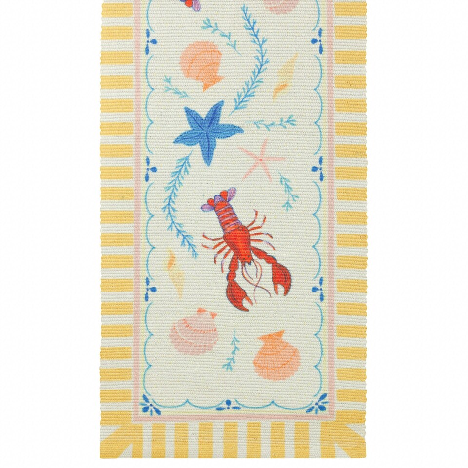 image 1 of furn. Brunch Stripes Indoor/Outdoor Table Runner Multi