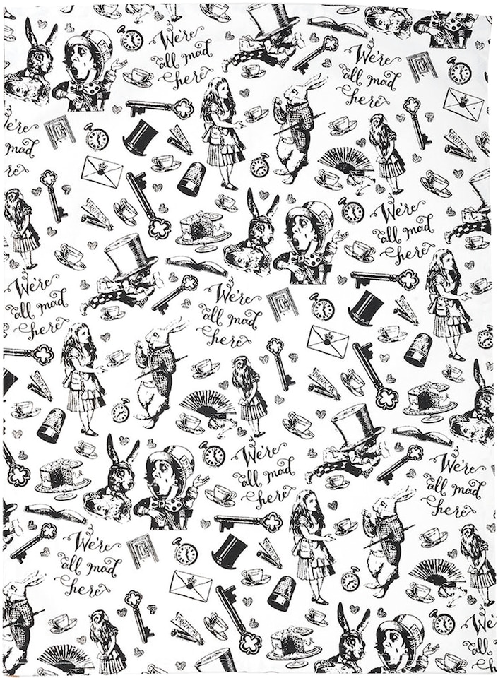image 1 of V&A Alice in Wonderland Tea Towels 2 Pack