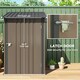 image 4 of Outsunny 3.3ft x 3.4ft Outdoor Storage Shed Steel Garden Shed w/ Door