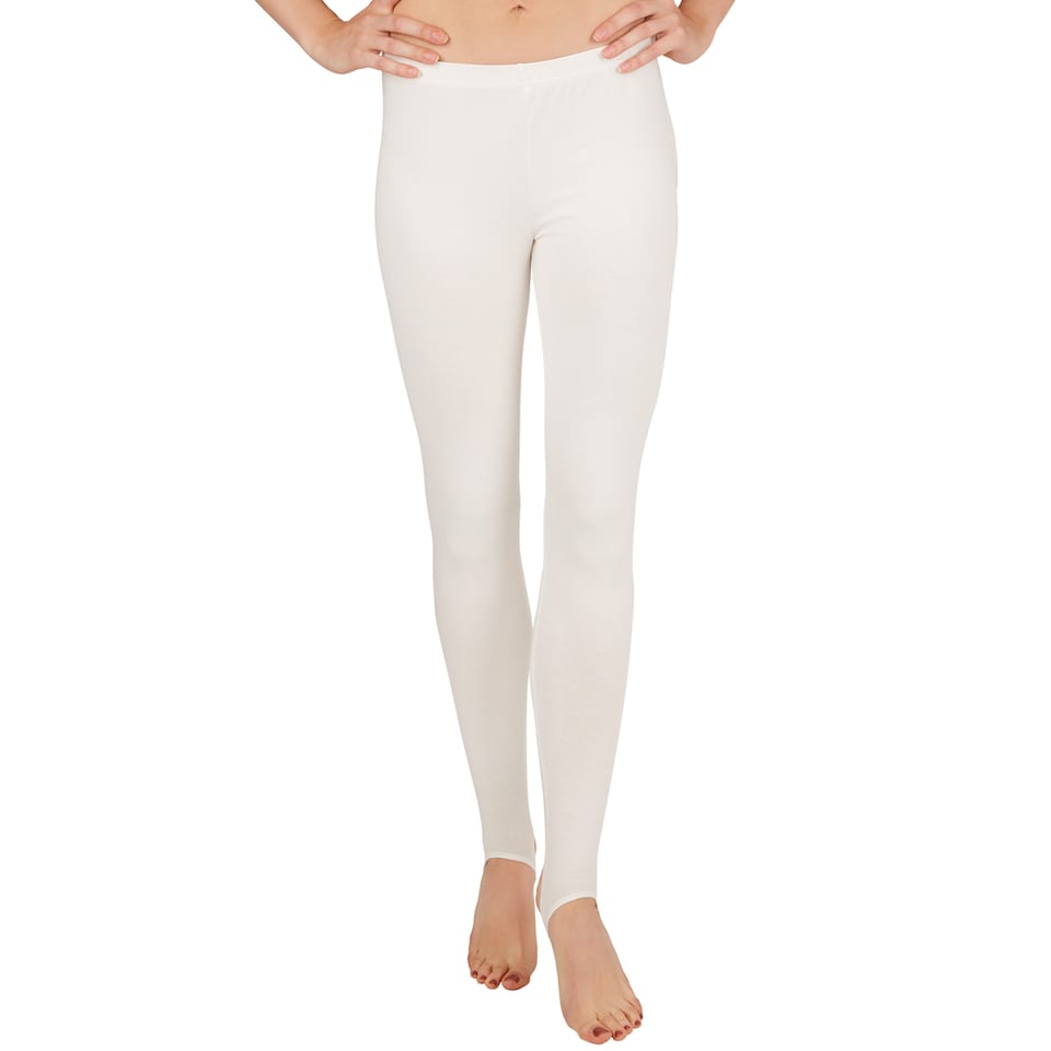 image 1 of Women's Stirrup Leggings | White | white | 2XL | 1