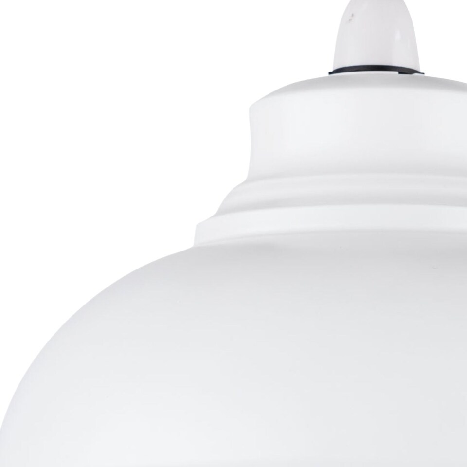 image 1 of Set of 2 Domed - Cream Easy Fit Metal Pendant Shades | White | Large | 2