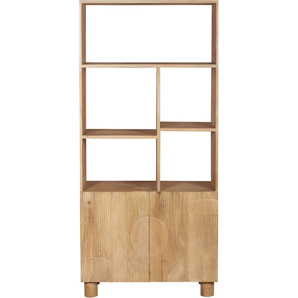 image 1 of Ajmer Solid Wood Bookcase Brown