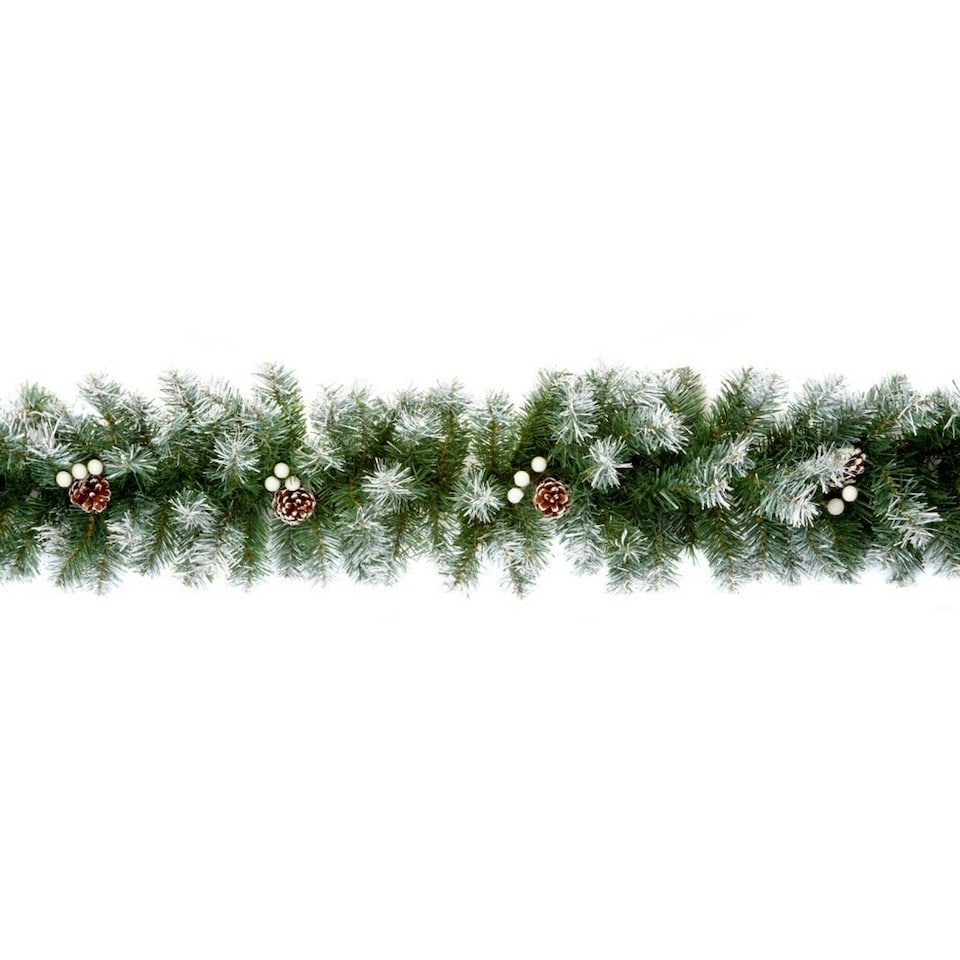 Premier Snow Tipped Artificial Garland - Green/White - One Size