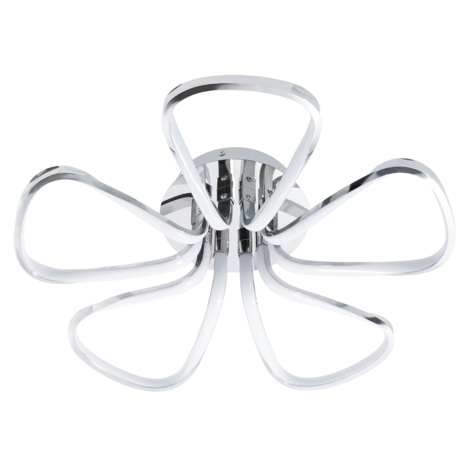 image 1 of BHS Alvar LED Petals Ceiling Light | Silver | Chrome | 1