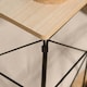 image 3 of OHS Large Square Cube Wired Basket Storage Home Side End Table - Natural
