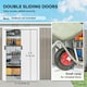 image 9 of Outsunny 9 x 4FT Metal Garden Storage Shed w/ 2 Door, Light Grey