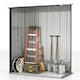 image 6 of Outsunny Outdoor Storage Shed w/ Lockable Door for Garden, Black