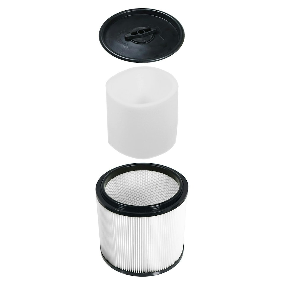 image 1 of SPARES2GO Wet & Dry Cartridge Filter + Foam Sleeve compatible with Titan TTB350 TTB351 TTB671 TTB784 TTB785 Vacuum Cleaner