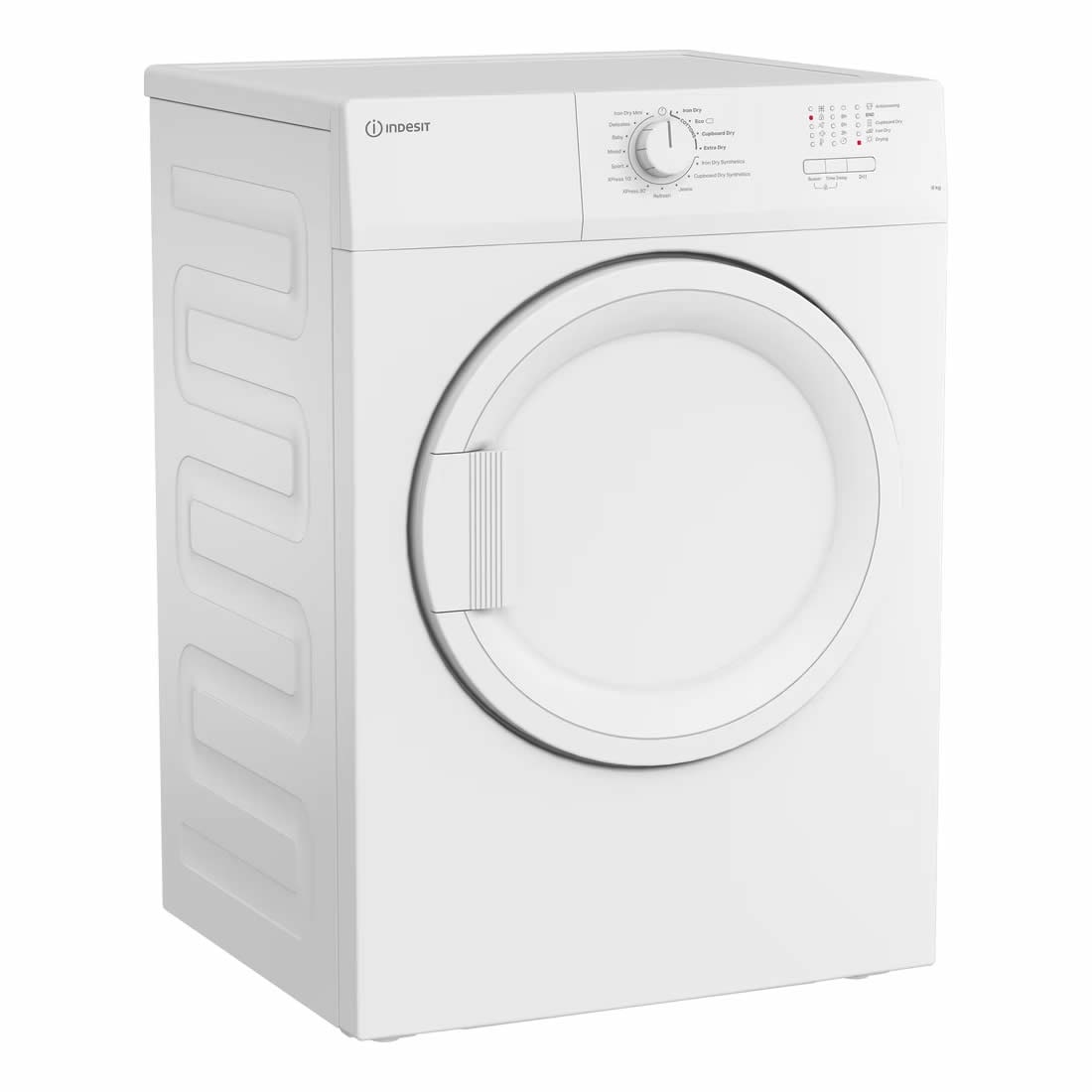 Indesit CYDA81WWGLUK 8kg Load Vented Tumble Dryer Class C White