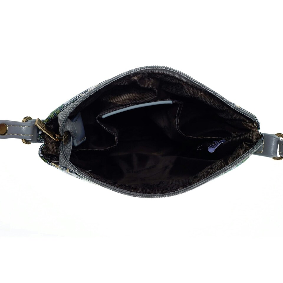 image 1 of Signare Sling Bag Strawberry Thief Grey | Grey