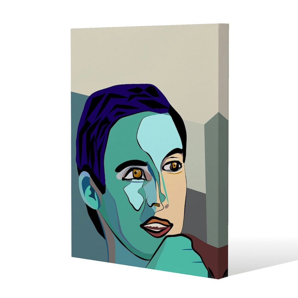 image 1 of thoughtful boy (Canvas Print) 31 x 41 x 4cm