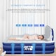 image 6 of Get Fit Air Bed With Built In Electric Pump - Premium King Airbed - Quick Blow Up Bed With Headboard & Free Inflatable Pillow | Blue | Navy / White | 1