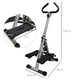 image 5 of HOMCOM Foldable Stepper Adjustable Step Machine w/ Handlebar LCD Display, White