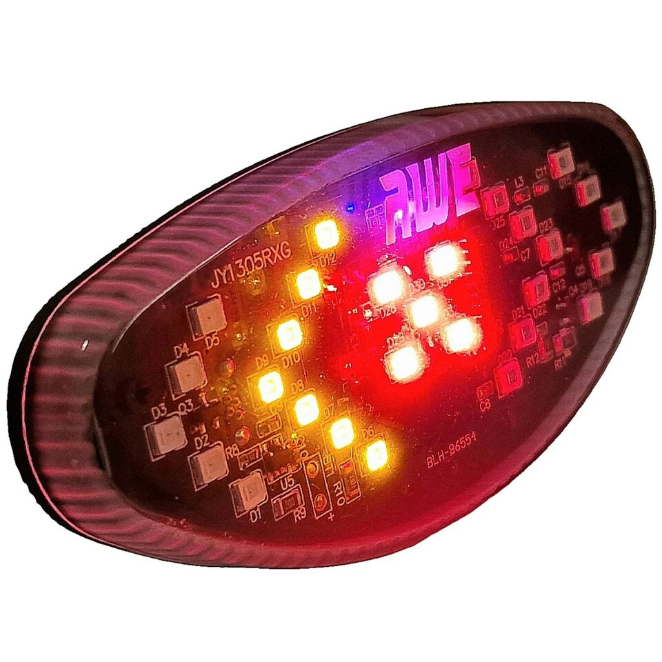 image 1 of AWE USB Rechargeable WIRELESS INDICATOR Remote Control 29 LED's Bike Rear Light