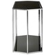 image 3 of Silver Frame Console Table With Black Marble Top,Satinless Steel Hallway Table,Center Table,Spacious Table Silver