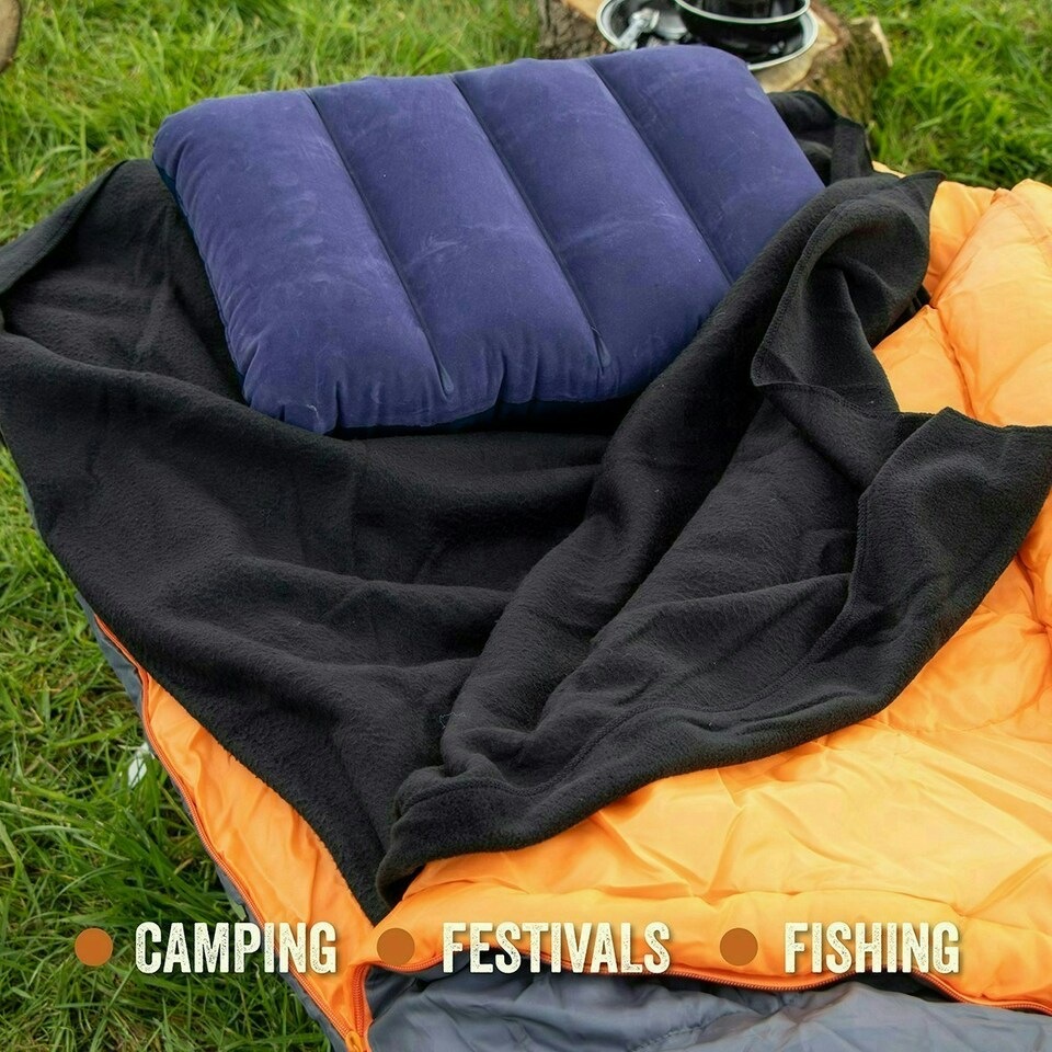 image 1 of Milestone Camping 26020 Fleece Sleeping Bag Liner