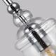 image 2 of Feiss Loras 1 Light Mini Pendant Chrome