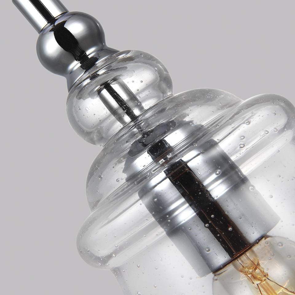 image 1 of Feiss Loras 1 Light Mini Pendant Chrome