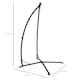 image 5 of Outsunny Hammock Chair Stand Metal Frame Hammock Stand Only with Chian Black